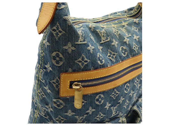 Borsa a spalla in denim Monogram Louis Vuitton Blu - vista 4