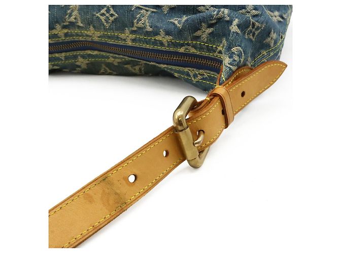 Borsa a spalla in denim Monogram Louis Vuitton Blu - vista 5