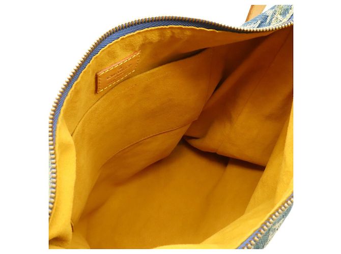 Borsa a spalla in denim Monogram Louis Vuitton Blu - vista 8