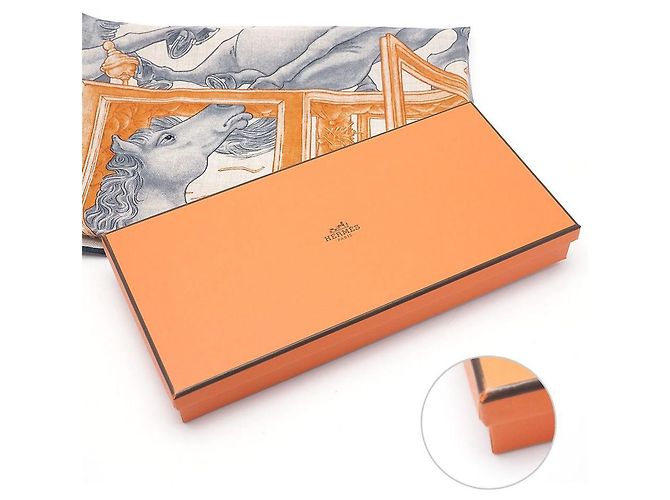Hermès Carré 100 Grand Carros Royale Sciarpa in Seta e Cashmere Multicolore - vista 5