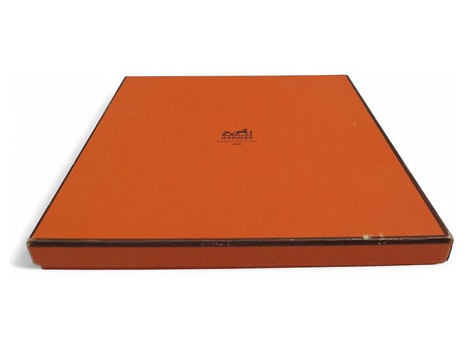 Hermès FULAR VINTAGE HERMES LES PLUMES LINARES SETA BLU 90CM SCATOLA - vista 14