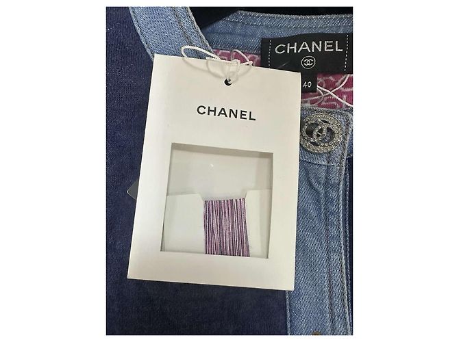 NWT CHANEL 20P Jeansjacke Größe 40 Mehrfarben - Ansicht 11
