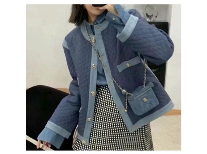 NWT CHANEL 20P Jeansjacke Größe 40 Mehrfarben - Ansicht 2