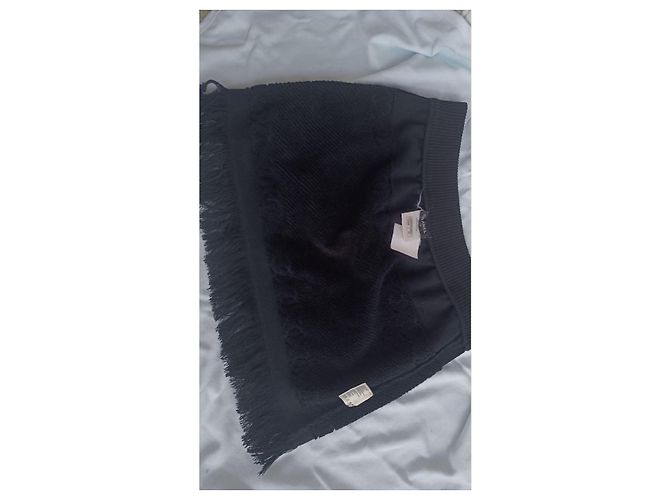 Falda de toalla negra con logo y flecos de Chanel & Karl Lagerfeld Negro - vista 10