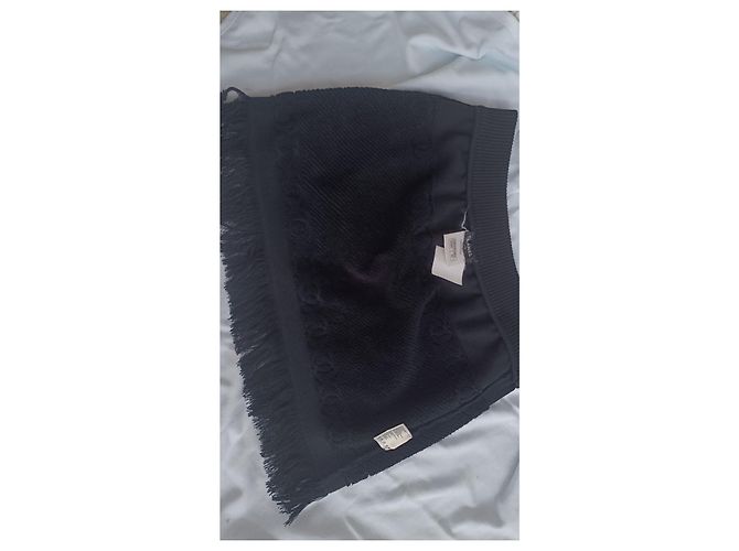Falda de toalla negra con logo y flecos de Chanel & Karl Lagerfeld Negro - vista 19