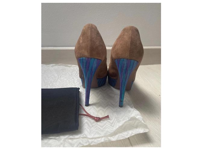 Missoni Havane Pumps in Blau-Violett Kamel - Ansicht 3