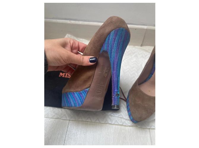 Missoni Havane Pumps in Blau-Violett Kamel - Ansicht 5