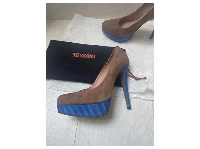 Missoni Havane Pumps in Blau-Violett Kamel - Ansicht 6