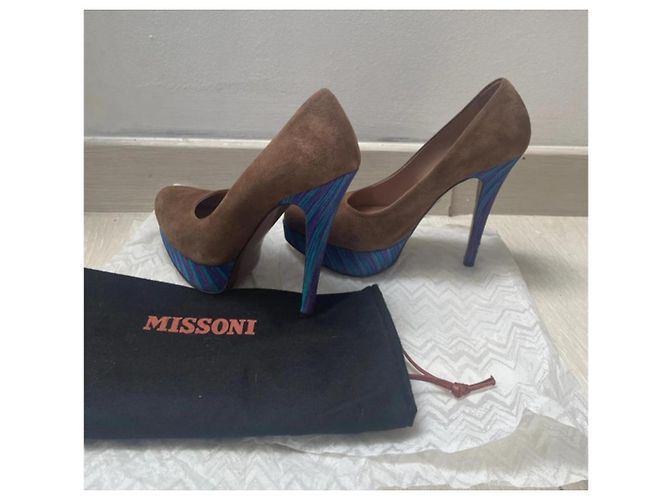 Missoni Havane Pumps in Blau-Violett Kamel - Ansicht 7