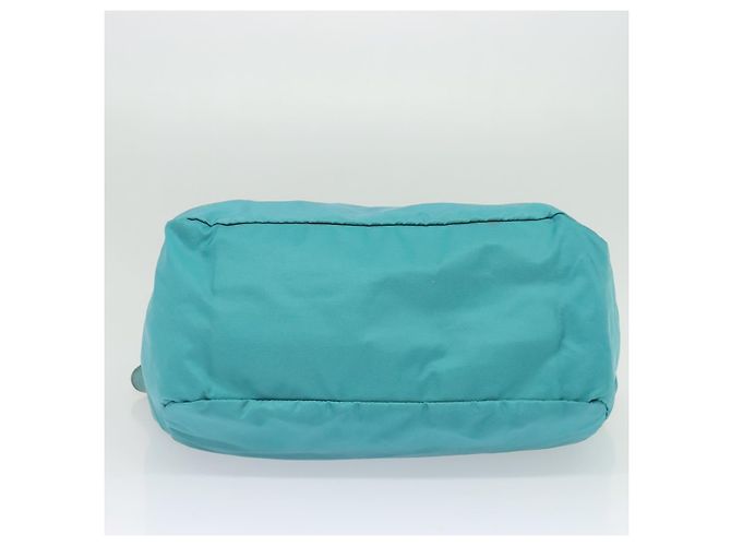 Borsa Tote PRADA Nylon 2in1 Blu Turchese Argento Auth ti3401 - vista 5