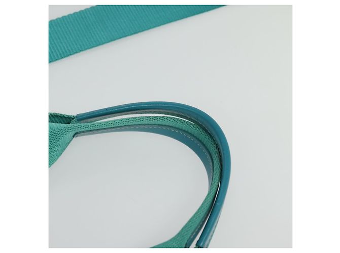 Borsa Tote PRADA Nylon 2in1 Blu Turchese Argento Auth ti3401 - vista 8