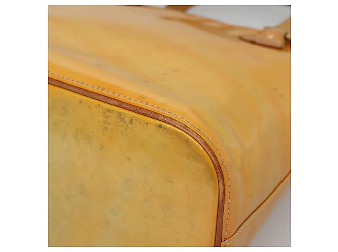 LOUIS VUITTON Borsa a Mano Monogram Vernis Houston Grigio M91053 LV Auth ti3376 - vista 15