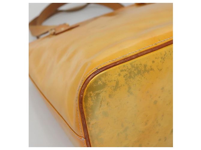 LOUIS VUITTON Borsa a Mano Monogram Vernis Houston Grigio M91053 LV Auth ti3376 - vista 16