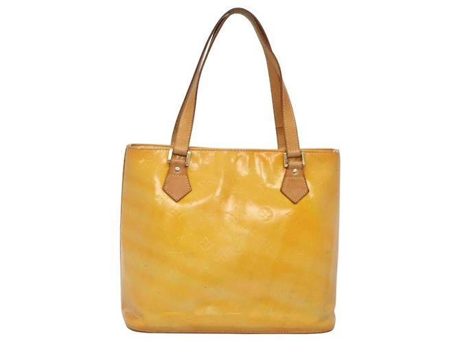 LOUIS VUITTON Borsa a Mano Monogram Vernis Houston Grigio M91053 LV Auth ti3376 - vista 2