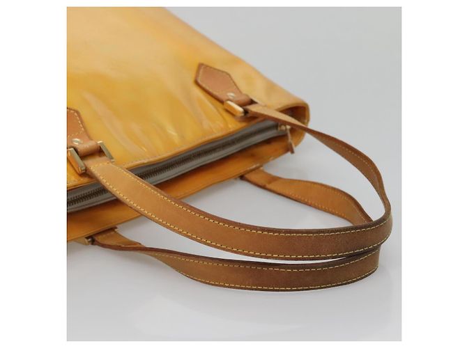 LOUIS VUITTON Borsa a Mano Monogram Vernis Houston Grigio M91053 LV Auth ti3376 - vista 7