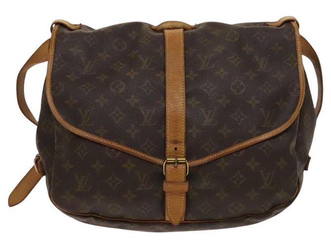LOUIS VUITTON Borsa a Spalla Monogram Saumur 35 M42254 LV Auth 134974 Monogramma - vista 13