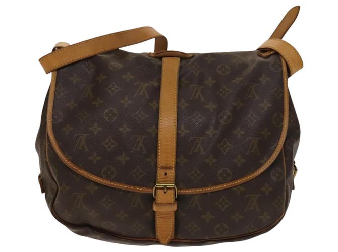 LOUIS VUITTON Borsa a Spalla Monogram Saumur 35 M42254 LV Auth 134974 Monogramma - vista 2