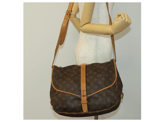 LOUIS VUITTON Borsa a Spalla Monogram Saumur 35 M42254 LV Auth 134974 Monogramma - vista 26