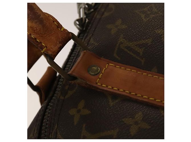 LOUIS VUITTON Borsa Boston Monogram Keepall 50 M41426 Auth LV 137274 Monogramma - vista 18