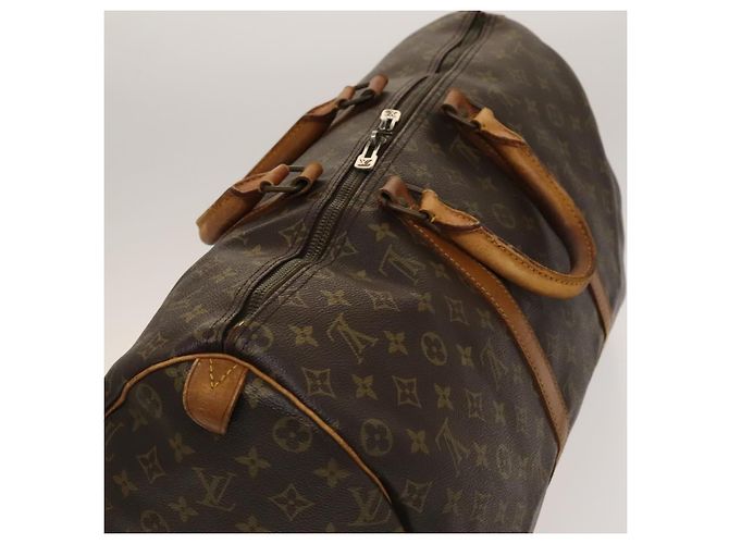 LOUIS VUITTON Borsa Boston Monogram Keepall 50 M41426 Auth LV 137274 Monogramma - vista 6