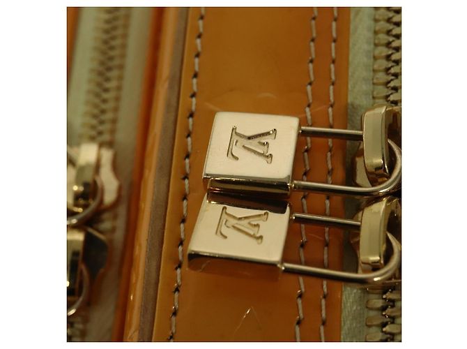 LOUIS VUITTON Mochila Marley Monogram Vernis Amarela M91040 LV Auth 137398 Amarelo - vista 10