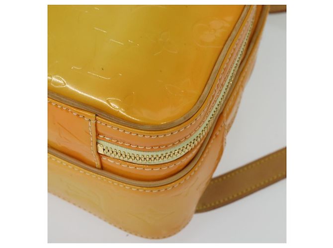 LOUIS VUITTON Mochila Marley Monogram Vernis Amarela M91040 LV Auth 137398 Amarelo - vista 14