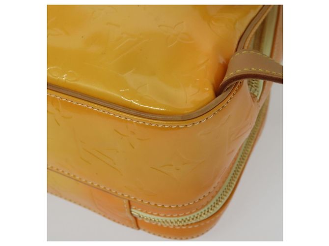 LOUIS VUITTON Mochila Marley Monogram Vernis Amarela M91040 LV Auth 137398 Amarelo - vista 16