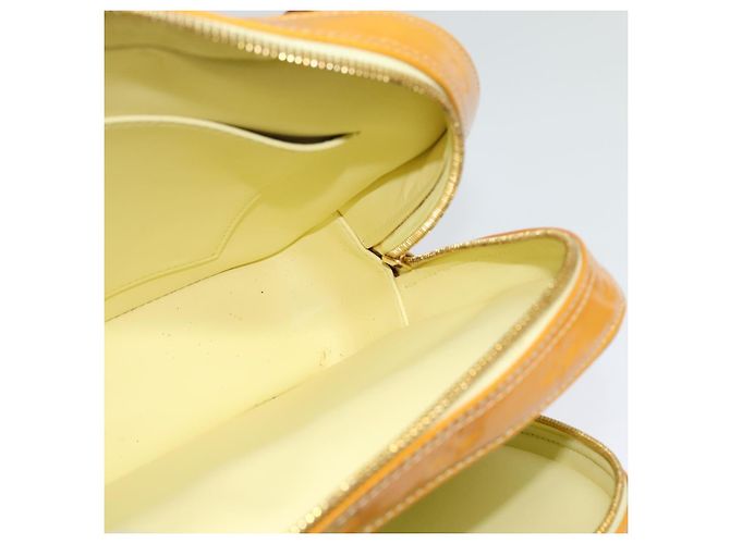 LOUIS VUITTON Mochila Marley Monogram Vernis Amarela M91040 LV Auth 137398 Amarelo - vista 18