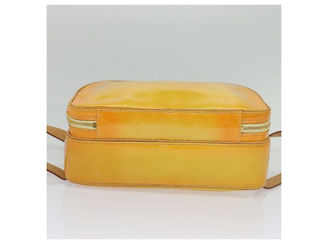 LOUIS VUITTON Mochila Marley Monogram Vernis Amarela M91040 LV Auth 137398 Amarelo - vista 5