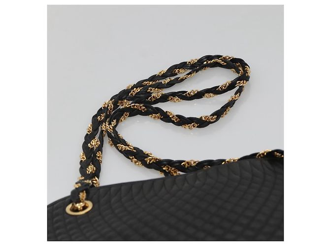 BALLY Borsa a Spalla a Catena Pelle Nera Oro Auth SW1496 Nero D'oro - vista 14