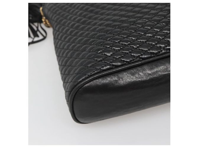BALLY Borsa a Spalla a Catena Pelle Nera Oro Auth SW1496 Nero D'oro - vista 15