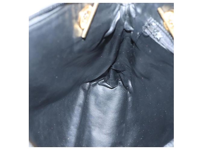 BALLY Borsa a Spalla a Catena Pelle Nera Oro Auth SW1496 Nero D'oro - vista 19