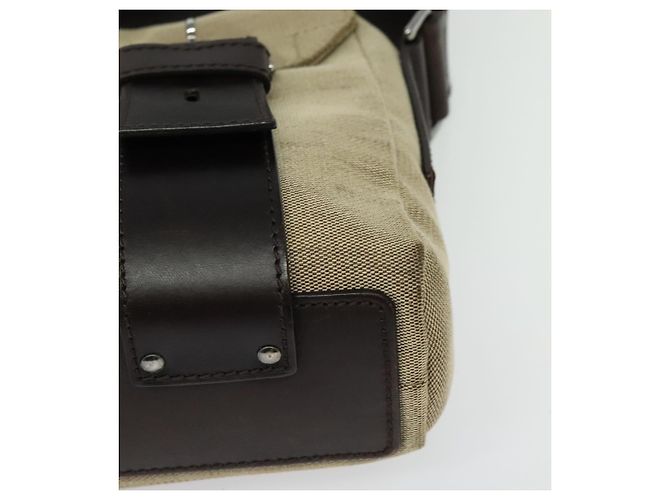 Borsa a Spalla GUCCI in Tela Beige Argento 106298 Auth ti3398 - vista 11
