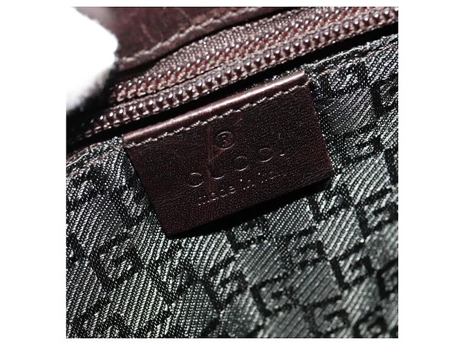 Borsa a Spalla GUCCI in Tela Beige Argento 106298 Auth ti3398 - vista 16
