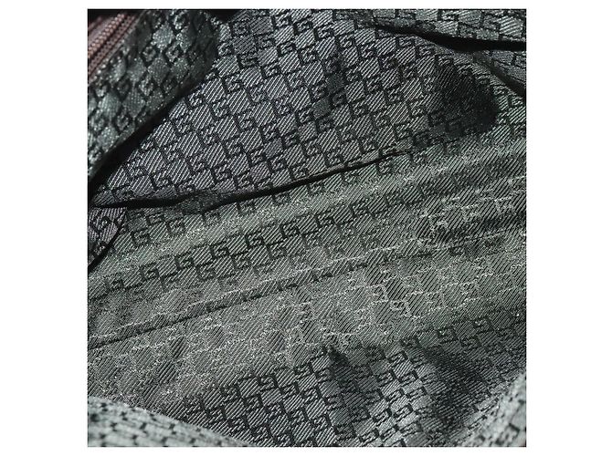 Borsa a Spalla GUCCI in Tela Beige Argento 106298 Auth ti3398 - vista 17