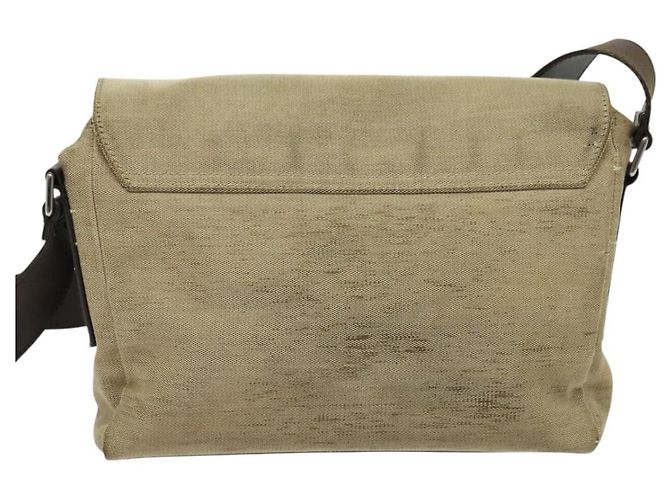 Borsa a Spalla GUCCI in Tela Beige Argento 106298 Auth ti3398 - vista 3
