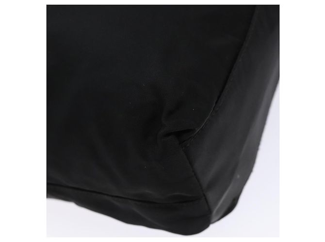 PRADA Borsa a mano in nylon nero argento Auth gh600 - vista 16