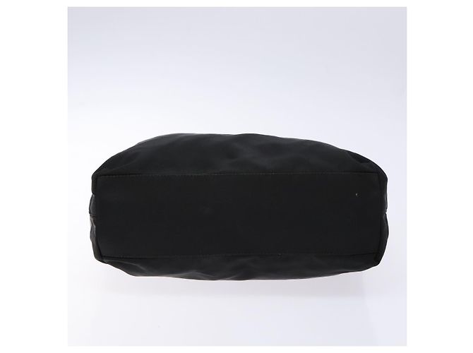 PRADA Borsa a mano in nylon nero argento Auth gh600 - vista 5
