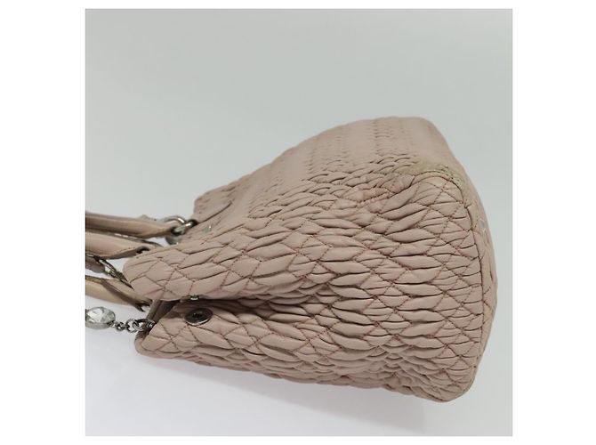 Borsa Miu Miu Matelassé in pelle 2 in 1 rosa argento Auth gh653 - vista 3