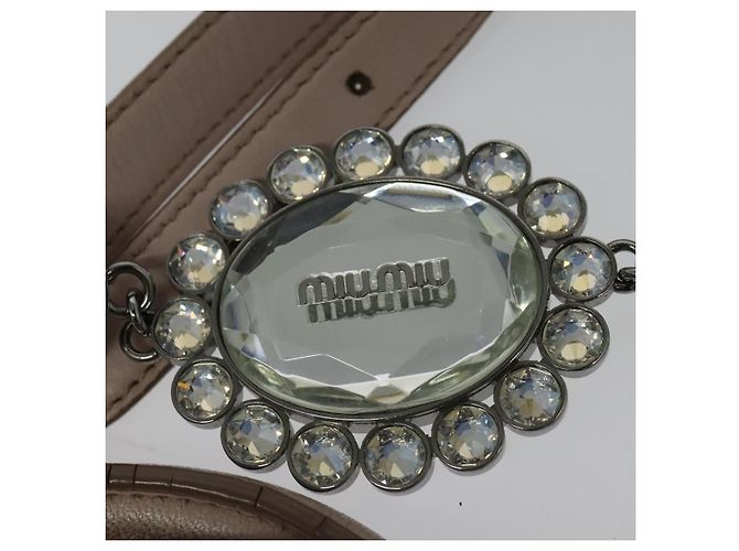 Borsa Miu Miu Matelassé in pelle 2 in 1 rosa argento Auth gh653 - vista 9