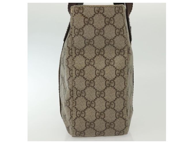 Gucci Borsa Tote GG Supreme in PVC beige argento 141976 Auth bs28870 - vista 5