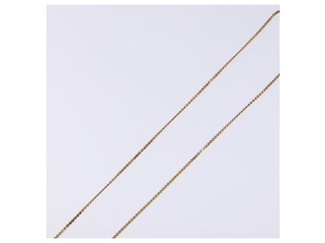 Collana Logo CD Christian Dior in metallo dorato Auth 140832 - vista 5
