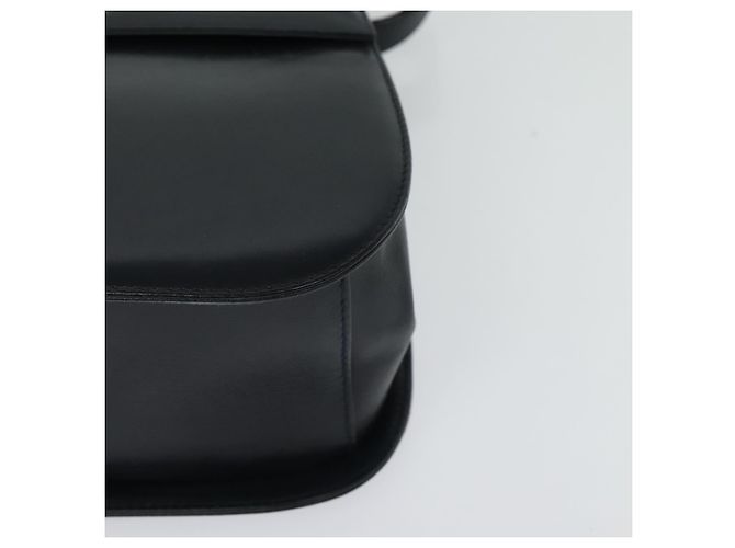 Borsa a Spalla Gancini in Pelle Salvatore Ferragamo Blu Navy Oro Auth bs28922 - vista 15