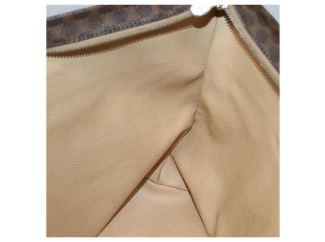 Céline Borsa tote in tela Macadam CELINE in pelle PVC marrone oro Auth 137828 D'oro - vista 20
