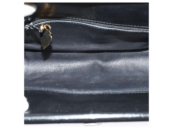 Bolsa de ombro em lona Micro GG Gucci em couro dourado e preto Auth ep10465 - vista 16