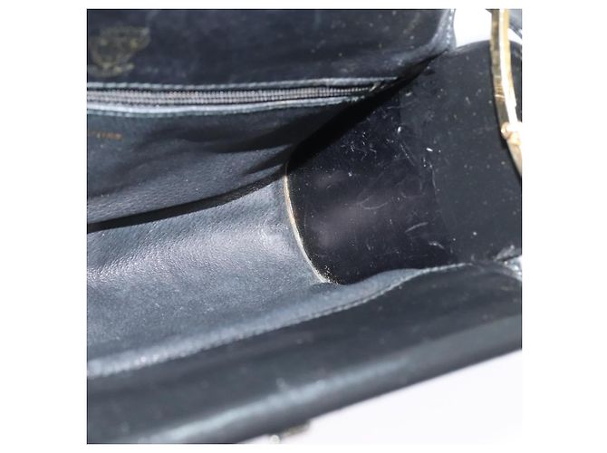 Bolsa de ombro em lona Micro GG Gucci em couro dourado e preto Auth ep10465 - vista 17