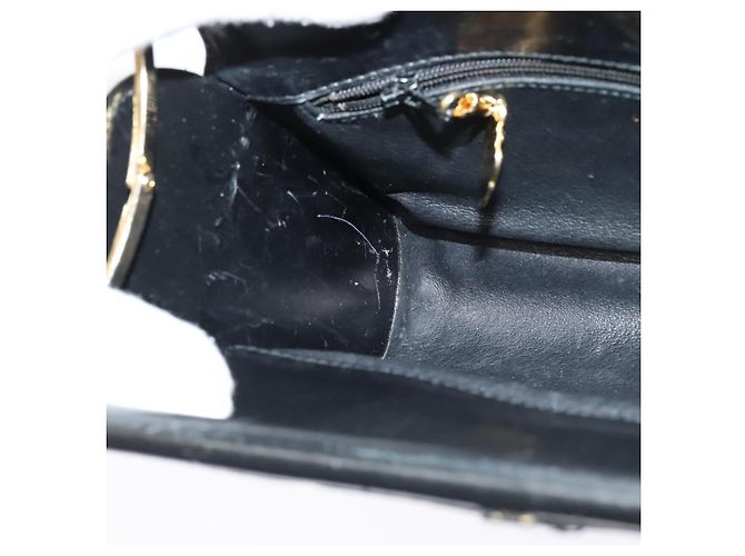 Bolsa de ombro em lona Micro GG Gucci em couro dourado e preto Auth ep10465 - vista 18