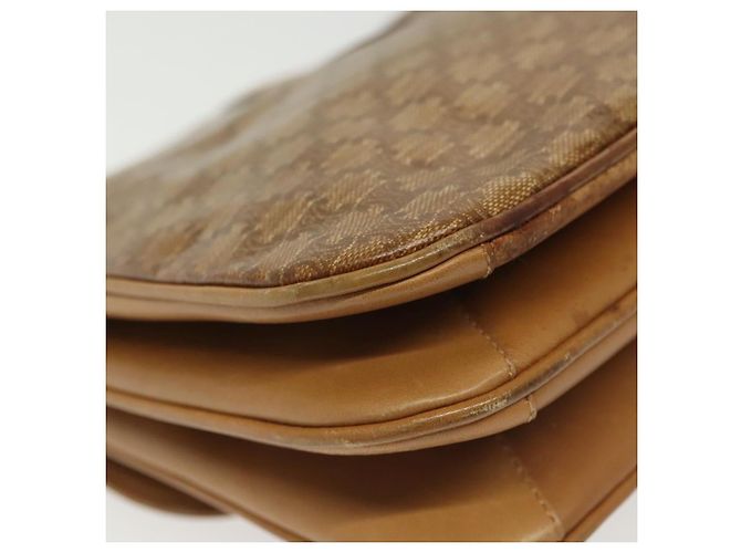 Céline Borsa a Spalla in Tela Macadam CELINE PVC Beige Oro Auth BA5468 D'oro - vista 17