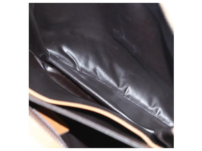 Céline Borsa a Spalla in Tela Macadam CELINE PVC Beige Oro Auth BA5468 D'oro - vista 23