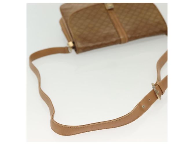 Céline Borsa a Spalla in Tela Macadam CELINE PVC Beige Oro Auth BA5468 D'oro - vista 8